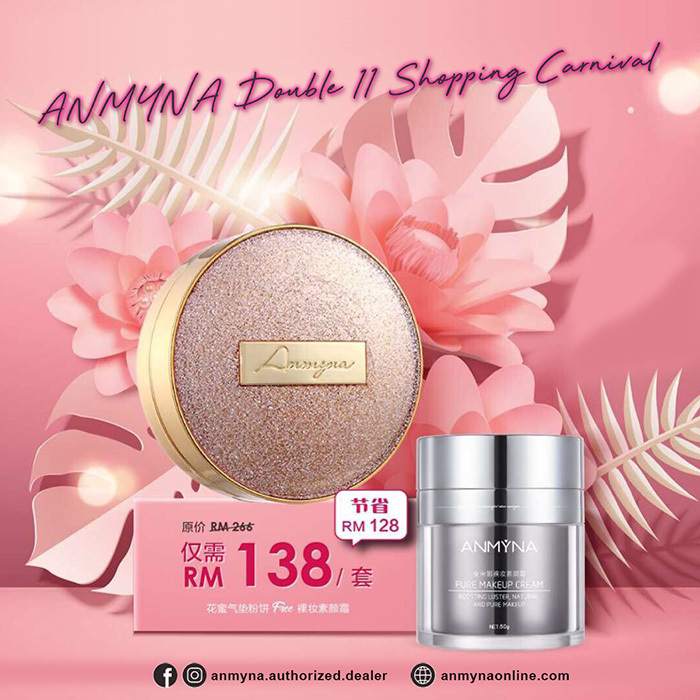 ANMYNA Nectar Cushion Compact + ANMYNA Pure Makeup Cream